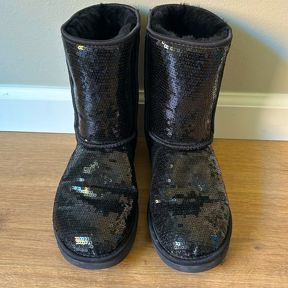 Black Sequin Uggs